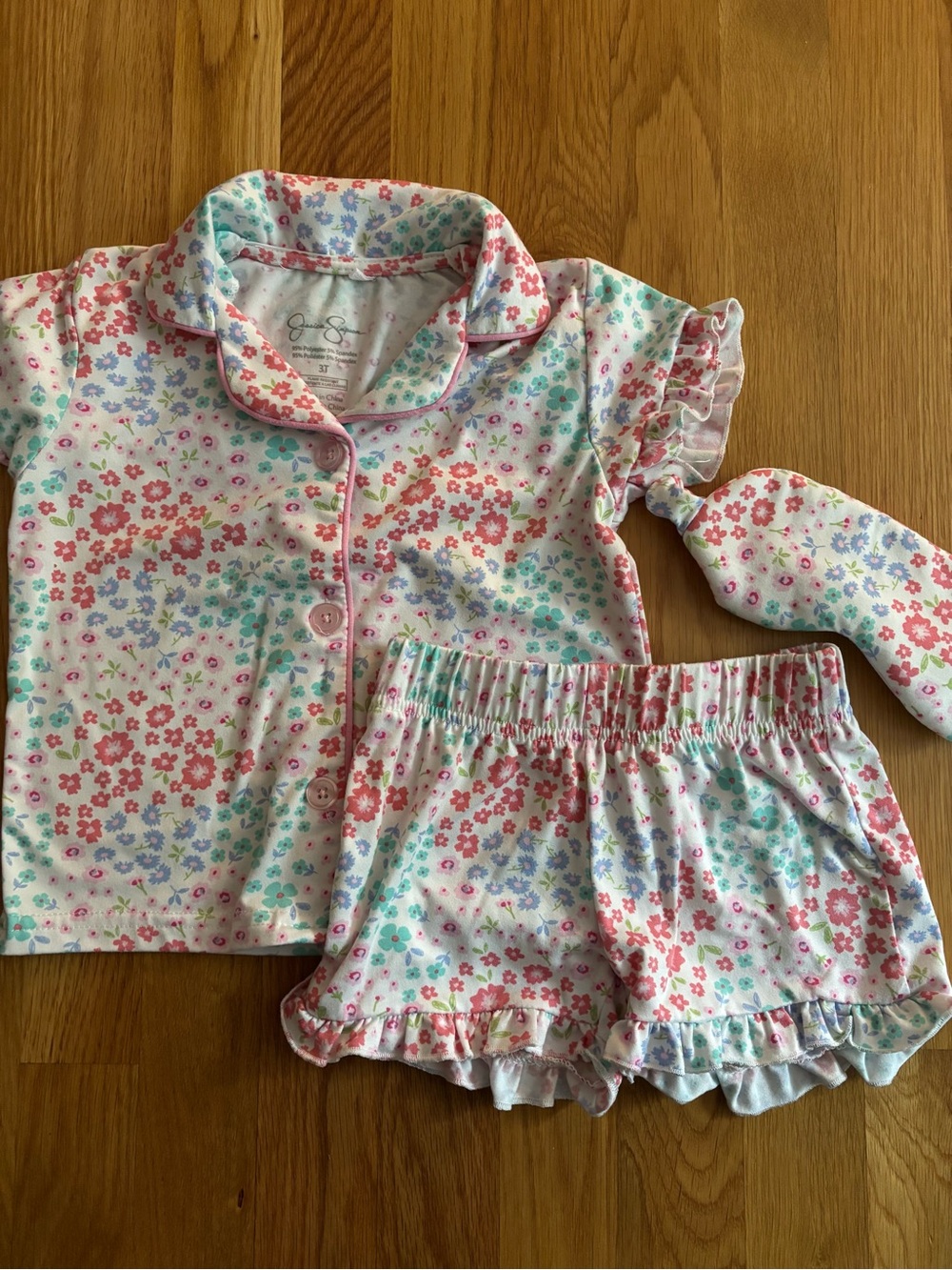 3T Jessica Simpson Floral Pajama Set